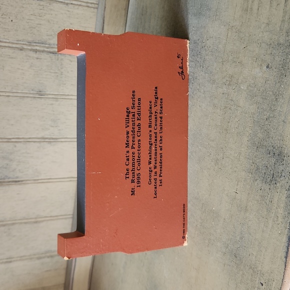 The Cat's Meow Mt. Rushmore Presidential Series 1995 Collectors Club Edition - Picture 3 of 6